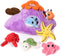 Muiteiur Ocean Sea Stuffed Animals Set,9 Piece Fun Seashell House Plush Set,