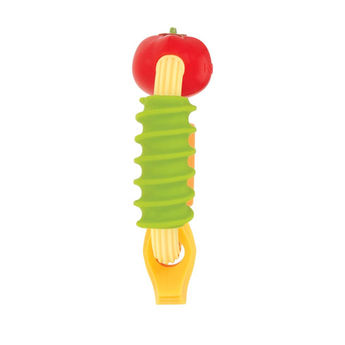 3+ Nuby Pasta Ring Teether - Months - Soft, Silicone, Multi-Textured, Easy Grip Baby Teething Toy - Natural Teething