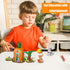 Set, 2 Easter Bunny Carrot House Building Rabbits, Chick, Colorful Easter Egg and Basket Toy, Building Blocks Kit