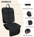 Car Seat Protectors for Child Car Seats - 1 Pack Waterproof Leather with Non-Slip Bottom, Large Mesh Pockets