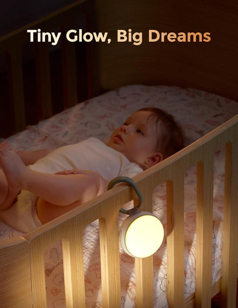 Momcozy 20 Portable Sound Machine with Night Light, White Noise Sound Machine for Baby, Soothing Sounds, Sound Therapy