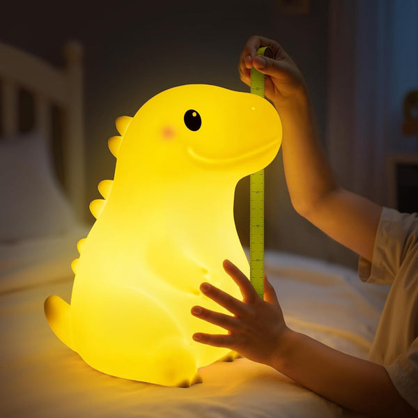 Mewaii Big Dinosaur Night Light for Kids, 7.8 in & 18 Funny