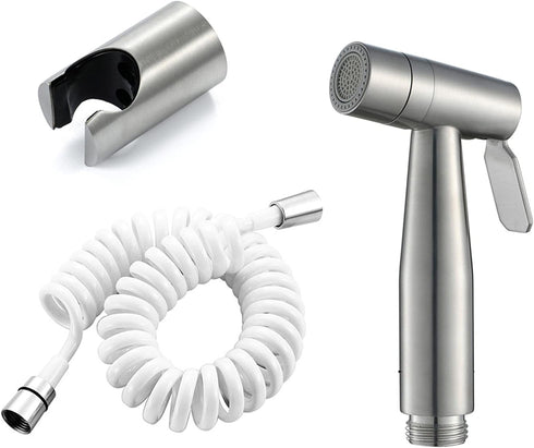 IIUUAYUVI HandheldSprayer, Premium Stainless Steel Cloth Diaper Sprayer Set 2 FunctionSprayer for Toilet