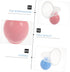 Set 2pcs Abaodam Manual Breast Pump for New Mothers, Portable Breastfeeding Suction Device with (Pink Blue)
