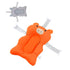 BAOK Baby Bath Support Cushion, Cotton Baby Bath Pad Floating for Shower (Orange)
