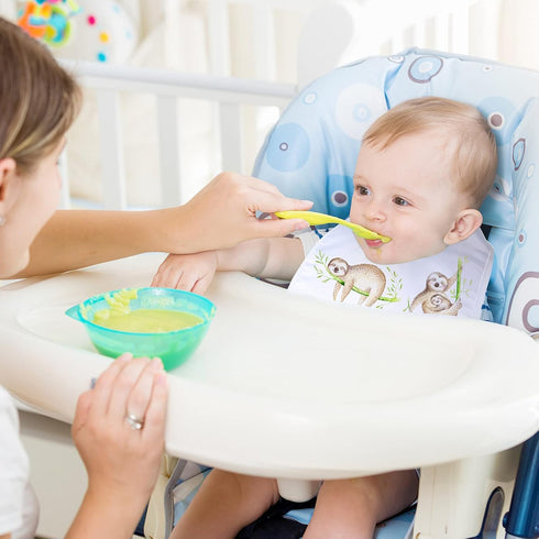 Geyoga 20 Pieces Sublimation Blanks White Bibs for Baby, Washable Reusable Fabric Bibs for Decorating