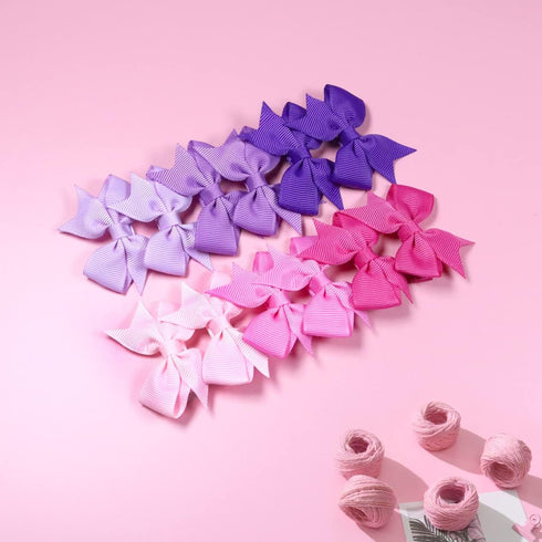 Hair Clips for Girls, 80PCS Fully Lined Tiny Alligator Bows in Pairs for Infants and Toddlers