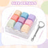 FunisFun Keyboard Fidget Toy Handheld Clicky Fidget Keyboard with Keychain Detachable Mechanical Clicker Adult Stress