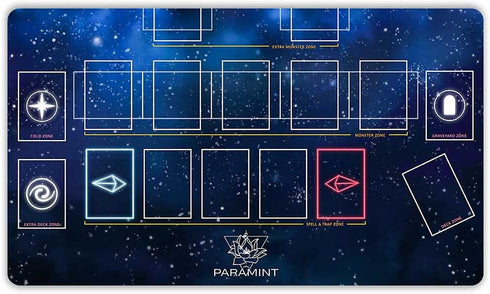 Stardust One-Player (Stitched) Playmat for Yu-Gi-Oh - Compatible with TCG - Large Card Game Mat