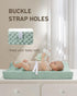 Changing Pad Cover - Ultra Soft Minky Dots Plush Covers for Baby Girls and Boys, 2 Pack (Roman Green & Lily White)