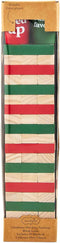 Mud Pie Wood Block Christmas Drinking Game in Red