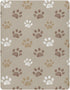KICPOAY 39 27 Fitted Crib Sheets Brown Dog Paws Stretchy Portable Playard Sheets for Baby Toddler, Breathable Soft Mini