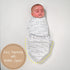 Baby Swaddle Sack, 100% Organic Cotton for Newborns 0-3 Months, Easy Change Zipper, Velcro Swaddle Neutral Baby