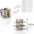 3PCS Metal Cast Brain Teasers Puzzles, IQ Educational Box for Teens, Highly Difficult 3D Puzzle Game Toys