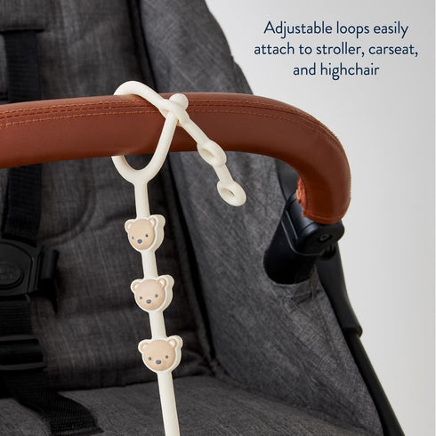 Itzy Ritzy Toy & Snack Cup Strap Adjustable Strap for Keeping Baby's Toys Nearby BPA-Free Silicone Tether
