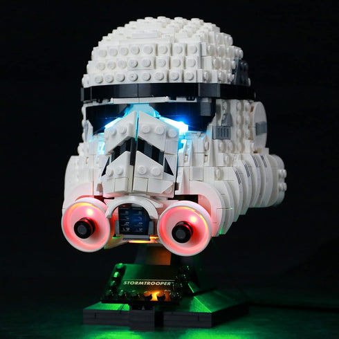 BRIKSMAX Led Lighting Kit for Stormtrooper Helmet, Compatible with Lego 75276 Building Blocks Model