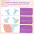 Trimmer 8pcs Baby Nail Electric Replacement Heads Nail Drill Replacement Pads Safe for Boys and Girls Random