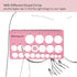 Nipple Rulers, Flange Inserts Sizing Measurement Tool for Breast Pump, Soft Silicone Flange Size Measure, Nipple