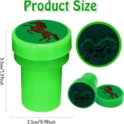 24 Pcs Horse Stampers for Boys Girls - Farmhouse Pony Party Supplies, Classroom Rewards, Birthday Party Gifts