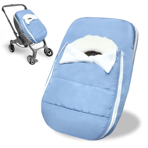 Car Seat Cover Baby Winter, Waterproof Carseat Covers Newborn Boy, Windproof Infant