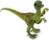 Velociraptor Dinosaur Toy Figurine with Moving Jaw, Detail Raptor Action Figure for Kids Birthday Gift, Green
