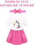 BNUZEIYI Baby Doll Accessories -Baby Doll Feeding and Caring Set with Diaper Bag Bottles for Girls Toys Gift, Stuff Doll Clothes fit 14-16 Inch Doll and 18 Inch Doll