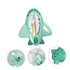 HAKIDZEL Bath Water Thermometer Green Cartoon Tub Temperature Monitor Quick Accurate Measurement PP Material Safe Bath