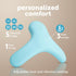 plusOne Breast & Body Massager for Breastfeeding and Postpartum Care Heated Lactation Support Tool, Hands-Free Bra-Fit