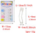 NX Garden 12pcs Curved Safety Pins Plastic Head Safety Locking Baby Cloth Diaper Nappy Pins for Baby Care