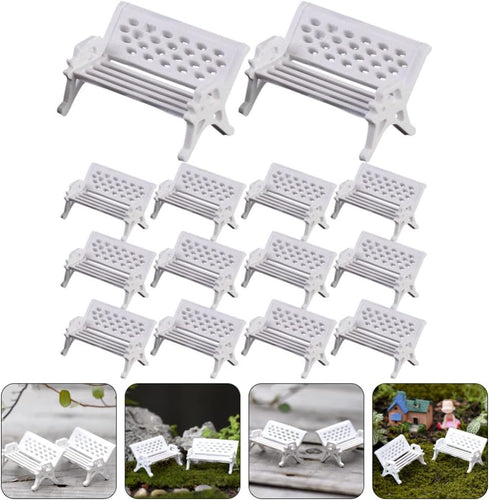 NUOBESTY Household Gadgets Home Decor Home Decor 15Pcs Mini House Bench Model Miniature Bench Doll Furniture Model Decor Decoraciones Para Salas De Casa Decoraciones Para Salas De Casa