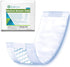 BrightCare (12 x4 Inch) (25 Count) Medium Adult Diaper Booster Pad Liner - Inserts with Adhesive - Doubler Locks