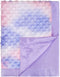 Silky Satin Baby Blanket for Girls, Unique Tie Dye Minky Fabric with Soft Silk Backing, 30 x 40 Inch