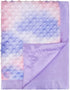 Silky Satin Baby Blanket for Girls, Unique Tie Dye Minky Fabric with Soft Silk Backing, 30 x 40 Inch