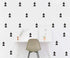 120 Pcs Triangle Wall Pattern Decal Vinyl Stickers for Kids Bedroom, Removable Decor, YMX56 (Black)