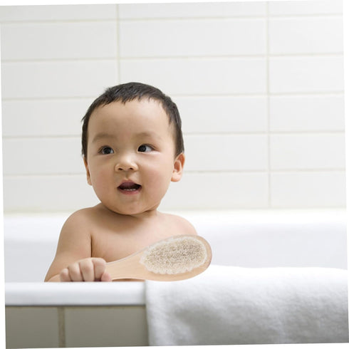 HEALSOPTHY 1Set Set Hair Brush Grooming Kit for Newborns Includes Scalp Scrubber Soft Brush and Comb for Gentle Daily
