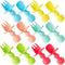 12 Pack Baby Utensils, Silicone Baby Spoons and Forks for Self Feeding, Toddler Utensils for Baby Led Weaning