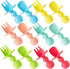 12 Pack Baby Utensils, Silicone Baby Spoons and Forks for Self Feeding, Toddler Utensils for Baby Led Weaning