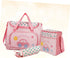 Set Large Capacity Diaper Bag for Moms Multi-Functional Travel Tote Changing Pad Stylish Car Pattern for Baby Nursing