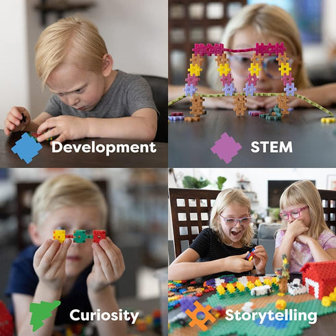 250 Set KADU Taffy Piece - STEM/STEAM Building + Construction Toy, for Open + Imaginative Play