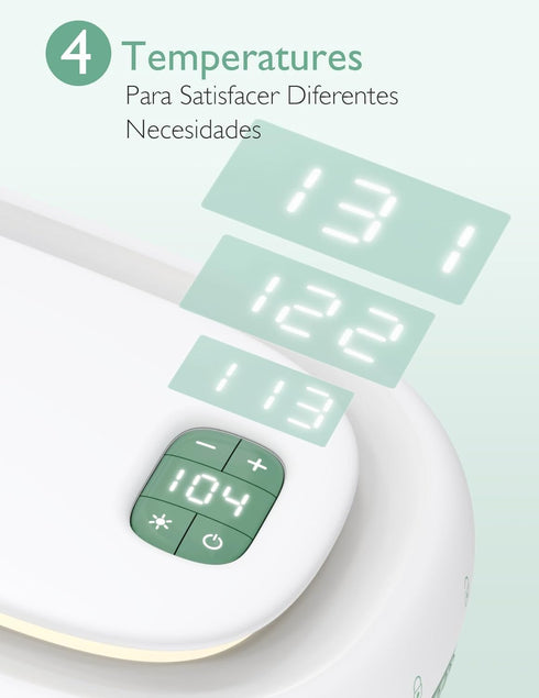 Momcozy 60-80pcs 4 Upgrade Wipe Warmer, Dual Seals for Maximum Moisture Wipe Dispenser, Innovative Spring Design