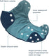 Adjustable Waterproof Swim Diaper Cover for Prefolds, Flats, or Fitted Diapers - Babygoal