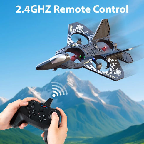 Generic 8-12, 360 8-16 Remote Control Airplane for Kids Boys Beginners RC Plane with Light, Flip Fighter Jet Toys