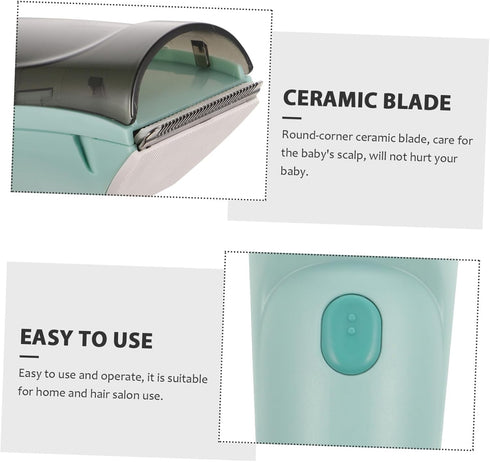Trimmer Toddmomy Hair Hair Clipper Waterproof Silent Haircutting Device for Newborns and Home Grooming Supplies