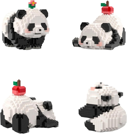 Mini Building Blocks Panda Sets Cute Micro Mini Panda Building Bricks for Adults Micro Nano Bricks Perfect Party Favors for Teenagers. (983 PCS)