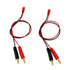 4mm Male Banana Plug Connector Charge Lead to JST, 20awg Soft Silicon Charging Cable Wire 30cm (Pack of 2)