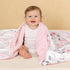 30x40 Inches PHF Minky Baby Blanket for Girls, Soft Double Layer Baby Blankets with Dotted Backing, Receiving Blanket