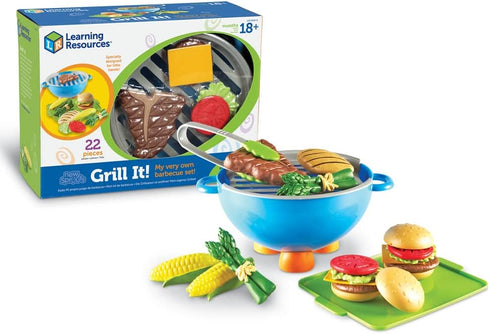 Learning Resources New Sprouts Grill It! Barbecue Set - Play Food for