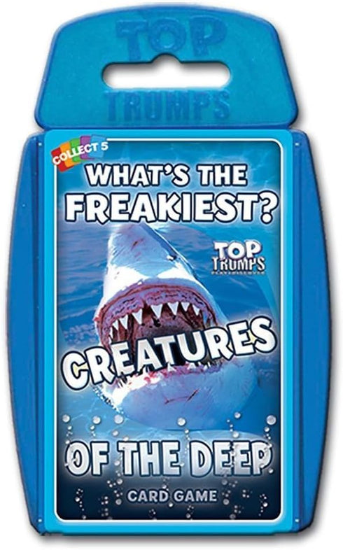 Top Trumps Creatures of The Deep Classic Card Game, Learn Facts About Jellyfish, Octopus, and Penguins