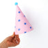 Beurio Party Hats with Pom Poms - Birthday Cone Hats 12 Pack for Kids Adults, Colorful Pastel