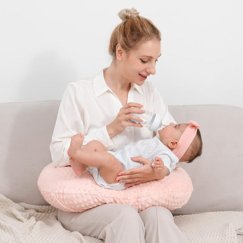 Muslin Changing Pad Cover + Baby Nursing Pillow for Baby Boys Girls, Ultra Soft Breathable Diaper Changing Table Pad